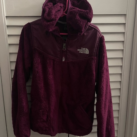 The North Face Maroon Fleece Jacket - Picture 1 of 3